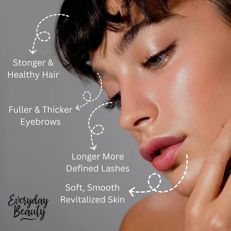 Transform Your Beauty Routine with Everyday Beauty's 100% Pure Organic Castor Oil - Cold Pressed & Hexane-Free for Luscious Hair, Lush Eyelashes, and Radiant Skin - 1 Oz Glass Bottle with Dropper